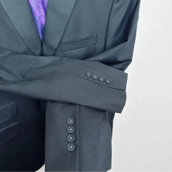 Ted Baker Mens Size 40R Wool Black Endurance Jewel Fit Blazer